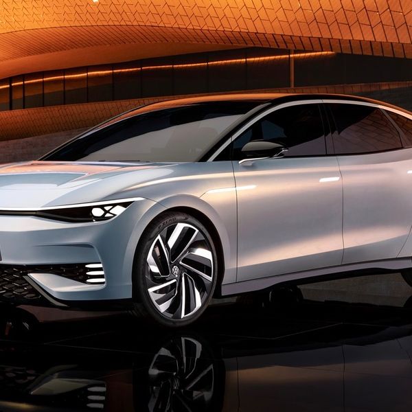 VW ID. Aero front three quarters static